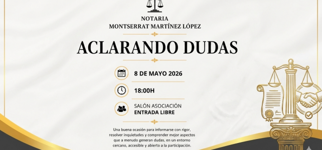 Aclarando dudas: charla con la notaria Montserrat Martínez López